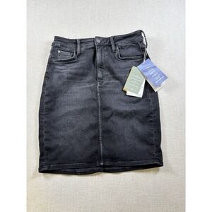 H M OUTFITTERS CURVI HI-RISE MINI SKIRT STRETCH